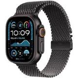 Apple Watch Ultra 2 49mm Black Titanium Case with Black Titanium Milanese Loop 